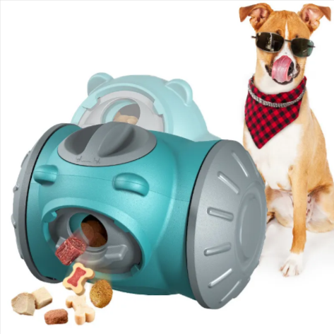 Interactive Dog Tumbler Feeder Toy — Slow Food Puzzle Dispenser