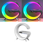 G-Shaped Smart LED Lamp – Bluetooth Speaker, Wireless Charger & Mood Light | Perfect Gift
