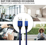 5-Pack Fast Charger USB Cable — Lightning Cord for iPhone