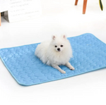 ChillPaws Self-Cooling Pet Mat — Ice Silk Summer Bed for Dogs & Cats