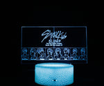 BTS USB Touch Remote Colorful 3D LED Night Light