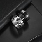 Stainless Steel Decompression Spinner Ring — Anxiety & Stress Relief