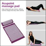 Yoga Acupressure Mat  Pillow Set
