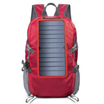 Solar Laptop Backpack - 20W USB Charging Panel Waterproof