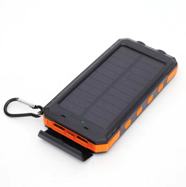 Waterproof Solar Power Bank — 20000mAh Portable Phone Charger