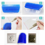 Cat Self Groomer Wall Corner Scratcher with Catnip